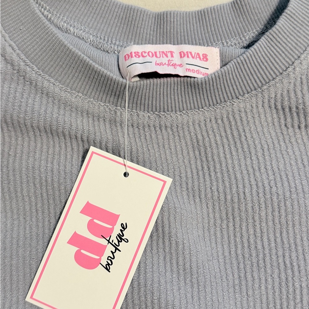 NWT Hombre ribbed Sweatshirt